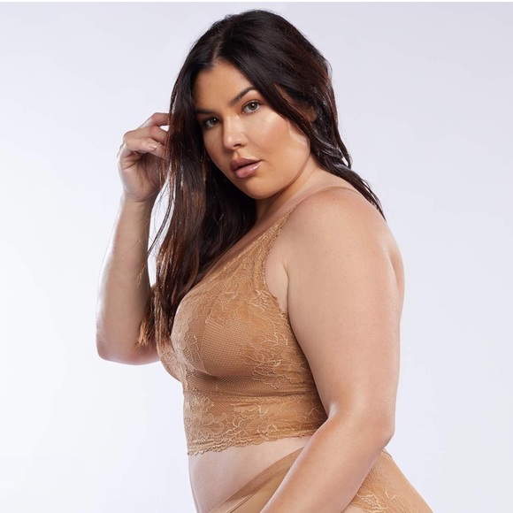 Savage X Fenty  Brown Lace Bralette NWT sz 3xL - Picture 3 of 7